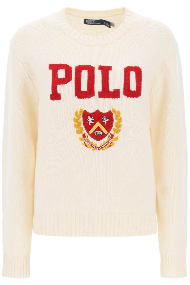 Polo Ralph Lauren Sweater With Embroidered Crest-Ralph Lauren-L-Cream-Urbanheer