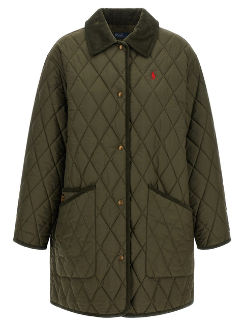 Polo Ralph Lauren Quilted Padded Jacket With Embroidery