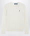 Polo Ralph Lauren Cable-Knit Sweater in Cream Wool and Cashmere