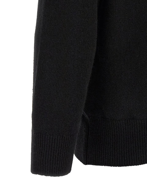C.p. Company Lambswool Grs Sweater With Lens Detail