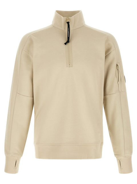 C.p. Company Diagonal Raised Sweatshirt With Lens Detail