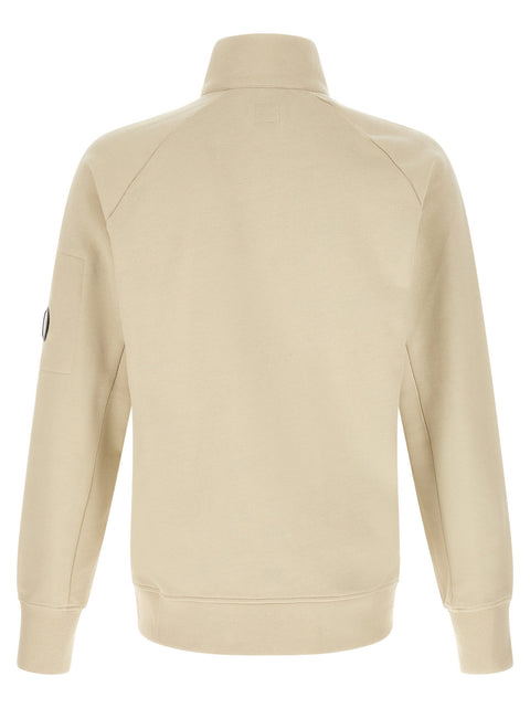 C.p. Company Diagonal Raised Sweatshirt With Lens Detail