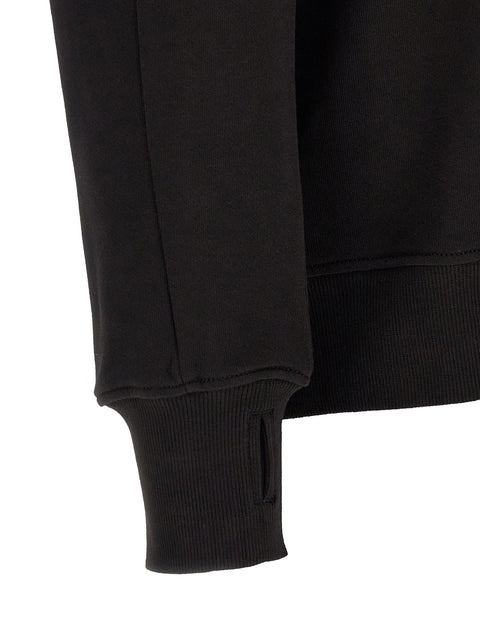 C.p. Company Diagonal Raised Fleece  Sweatshirt And Lens Detail
