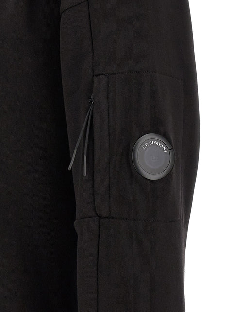 C.p. Company Diagonal Raised Fleece  Sweatshirt And Lens Detail