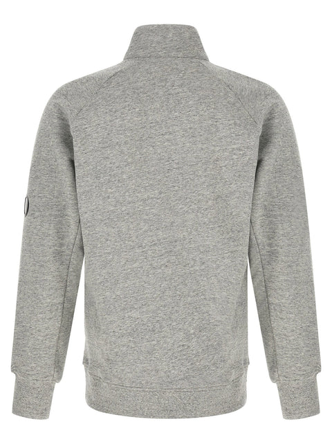 C.p. Company Diagonal Raised Fleece  Sweatshirt And Lens Detail