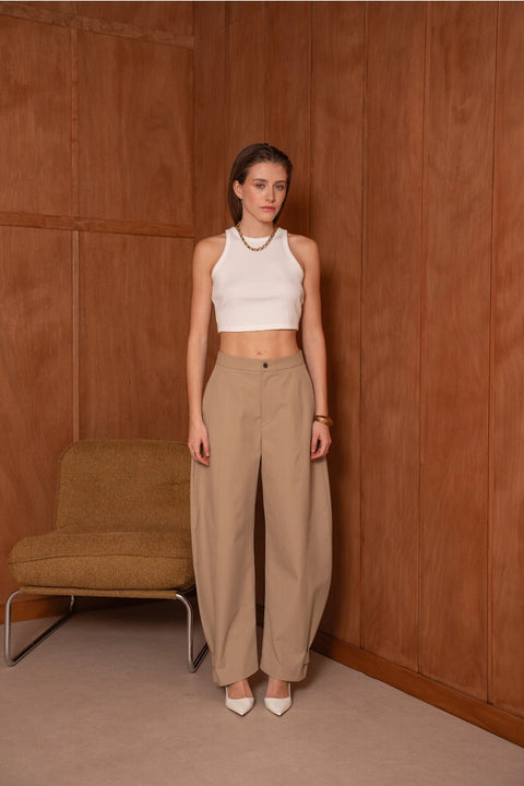 Urban Balloon Pants with A Tie At the Hem