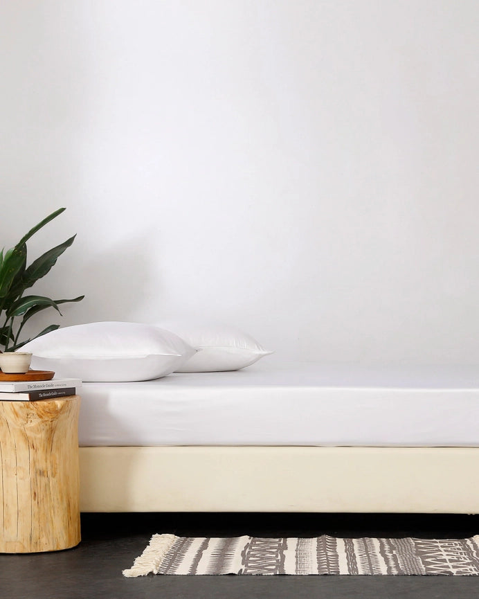 22 mm 3PCS Fitted Sheet Set White-Set-MommeSilk-Twin-White-Standard-Urbanheer