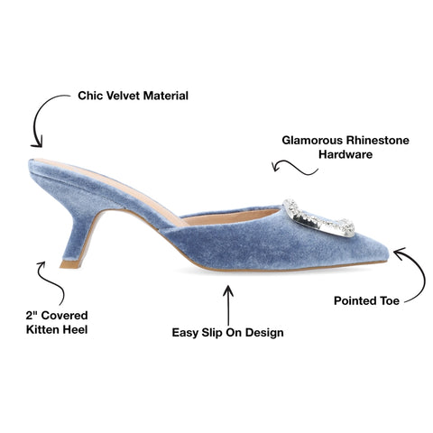 Journee Collection Women's Rishie Pump Blue-Shoes Pumps-Journee Collection-5.5-Urbanheer
