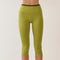 Contrast Waist Capri Leggings