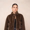 Synthetic Fur Jacket with Patch Pockets