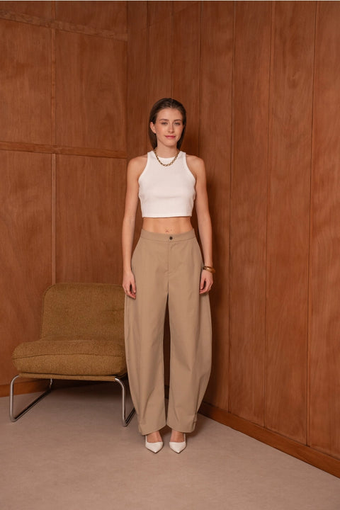 Urban Balloon Pants with A Tie At the Hem