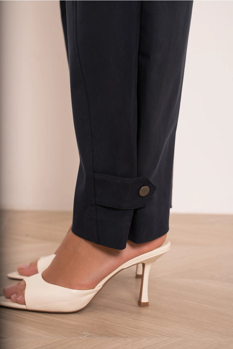 Utility Balloon Pants with A Fastening At the Hem