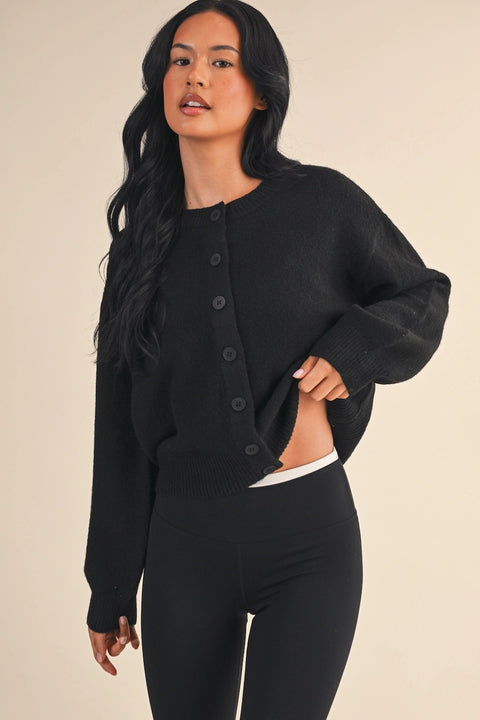 Knit Button Up Cardigan Sweater