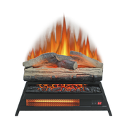 23 inch Electric Fireplace  3D Log set insert, Infrared Fireplace Heater for Indoor