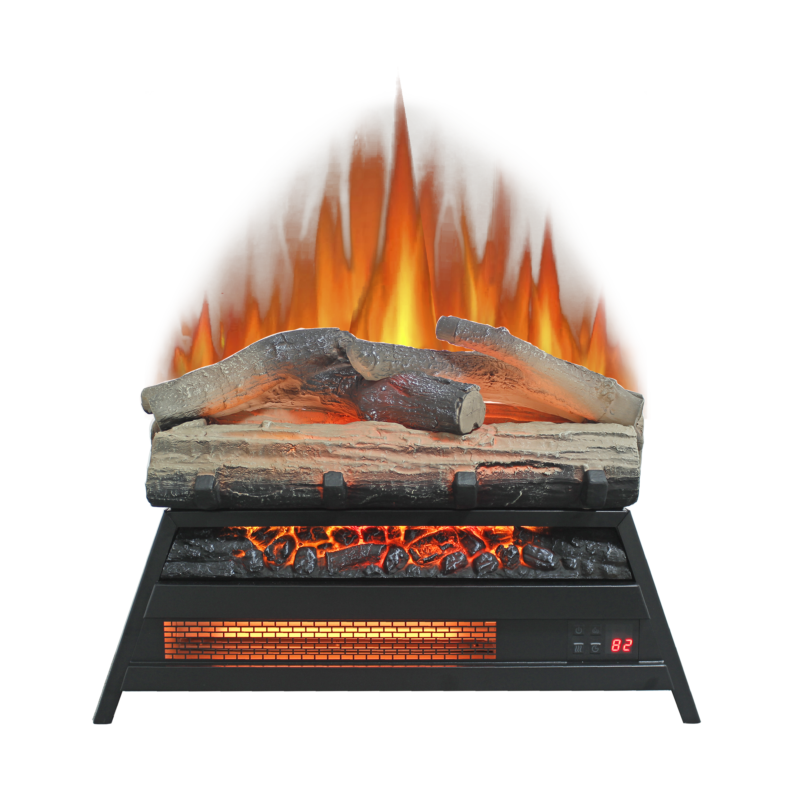 23 inch Electric Fireplace  3D Log set insert, Infrared Fireplace Heater for Indoor