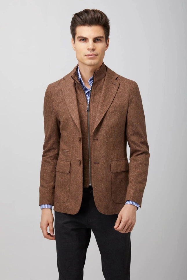 Herringbone Speckled Sportcoat-Clothing - Men-Luchiano Visconti-36R-Urbanheer