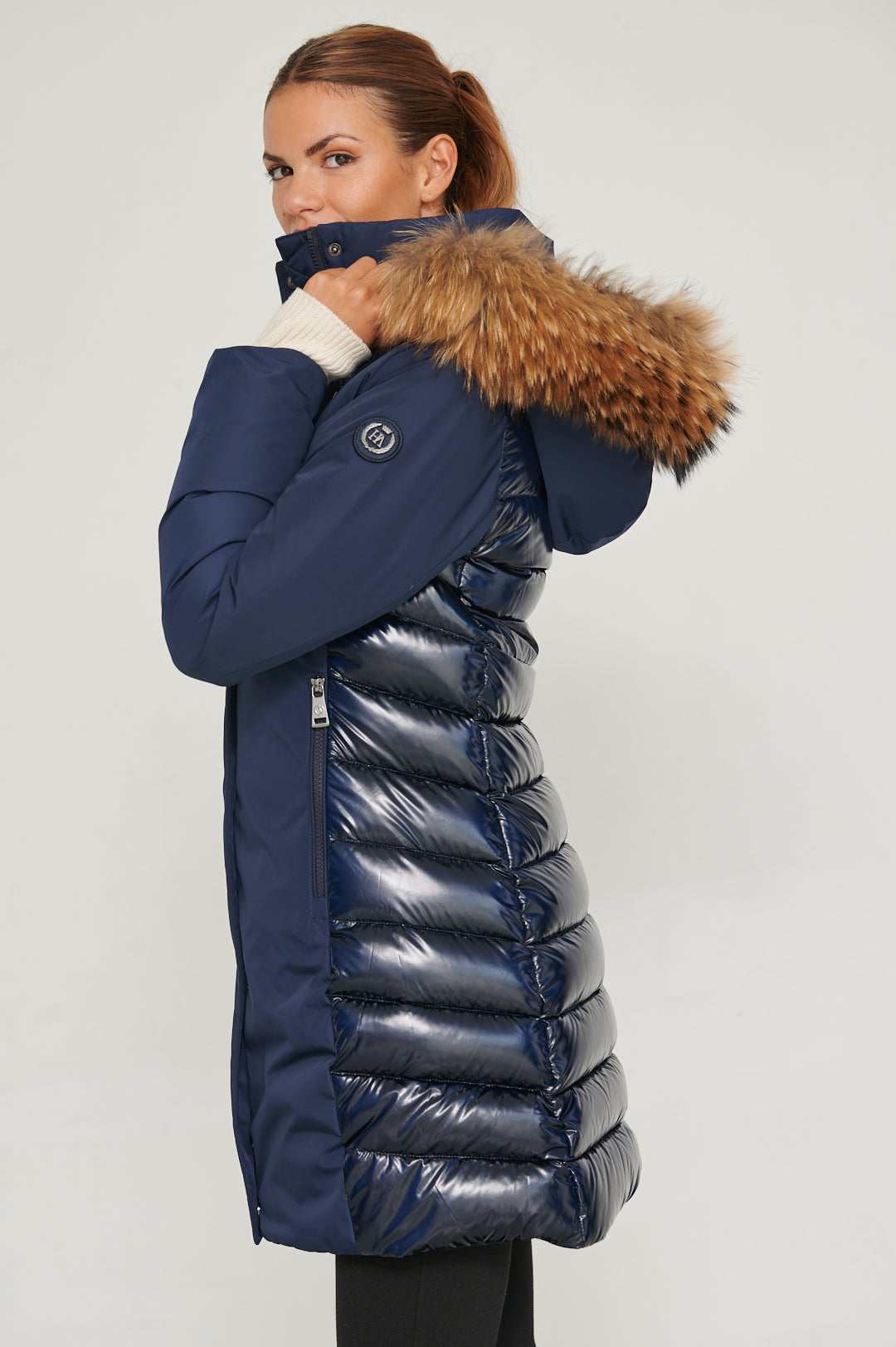 Nicole Women Puffer Jacket BLUE INK-Puffer Jacket-Henry Arroway-BLUE INK-XS-Urbanheer