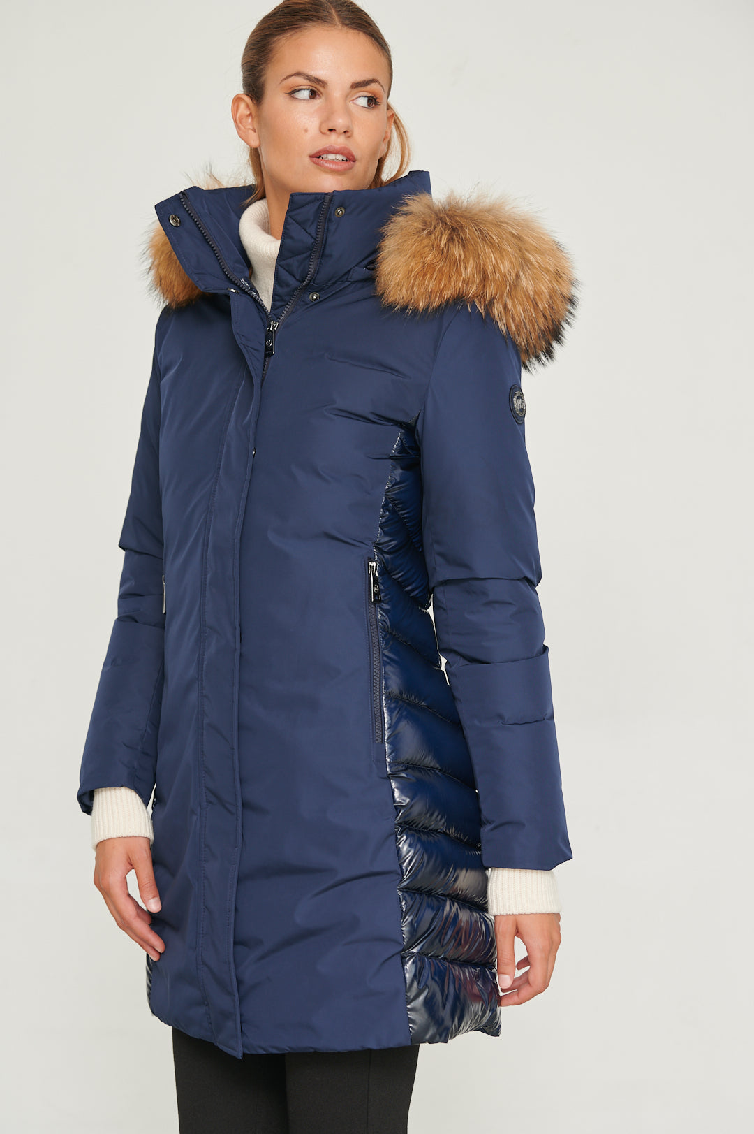Nicole Women Puffer Jacket BLUE INK-Puffer Jacket-Henry Arroway-BLUE INK-XS-Urbanheer