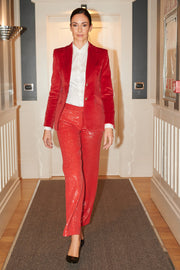 Henry Arroway Marylin Blazer VELVET RED-Blazer-Henry Arroway-XS-VELVET RED-Urbanheer