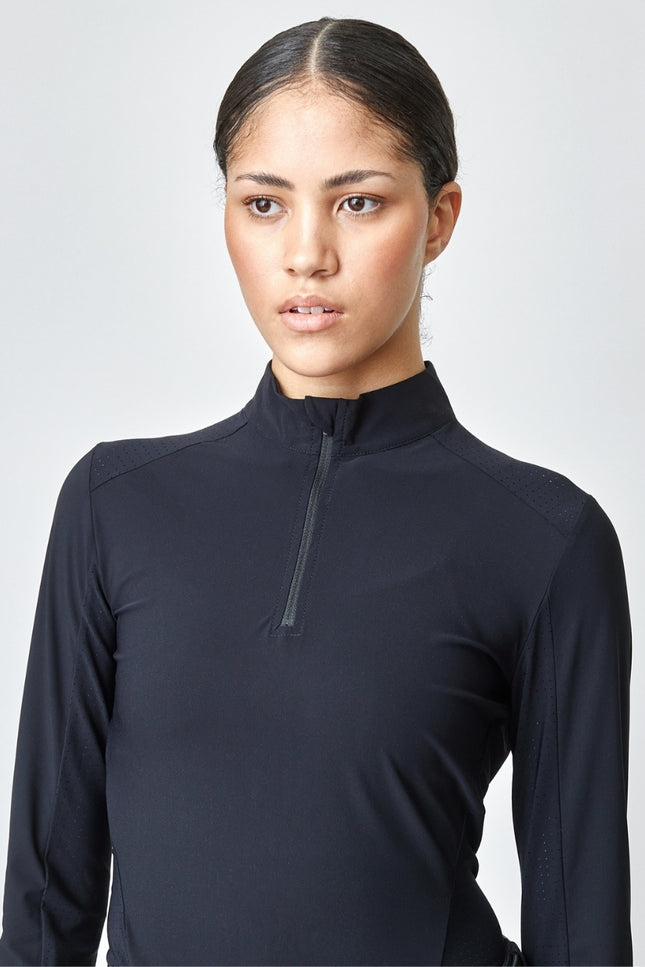 Performance Sun Shirt Black-Activewear Shirt-Yagya-Urbanheer