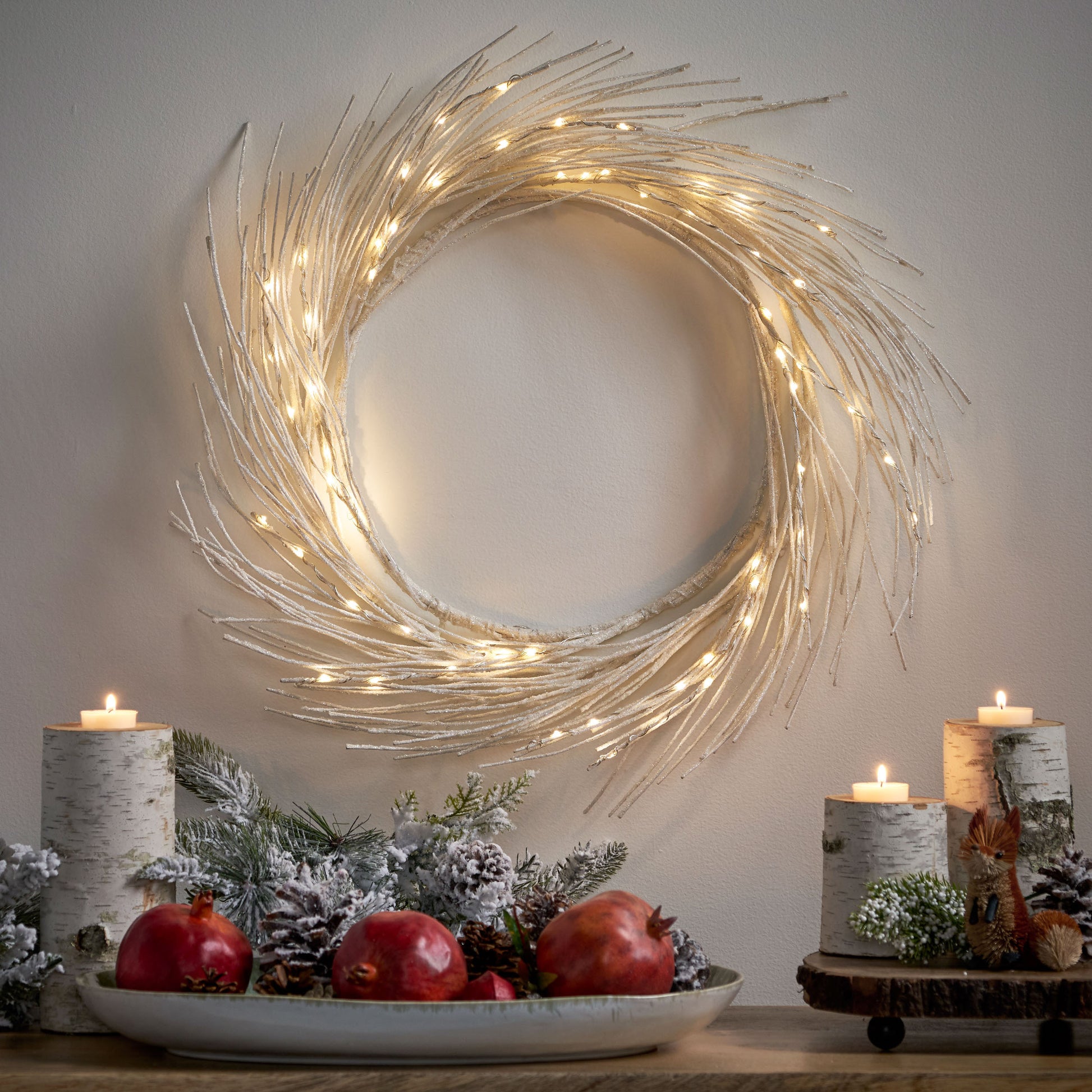 24' PAPER WREATH WITH LED LIGHTS-UH Decor-Default-Urbanheer