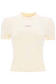 Women Jacquemus 'Le T-Shirt Gros Grain' Crew-Neck T-Shirt-Jacquemus-M-Urbanheer