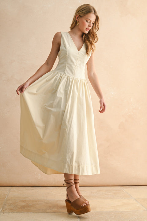 Bow Detail Woven Dress