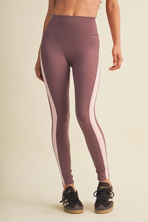 Side Contrast Block Legging
