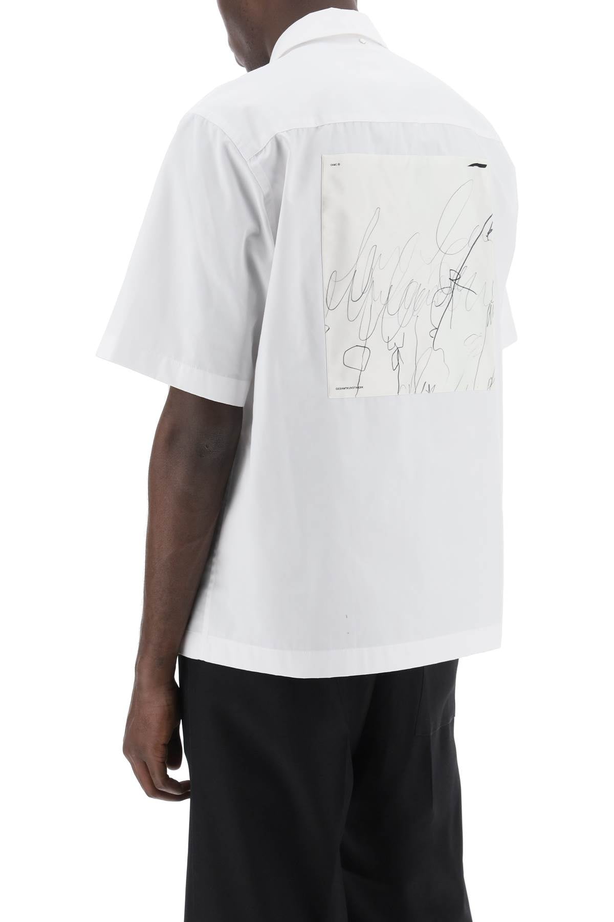 Oamc Kurt Bowling Shirt-SHIRT-OAMC-White-M-Urbanheer