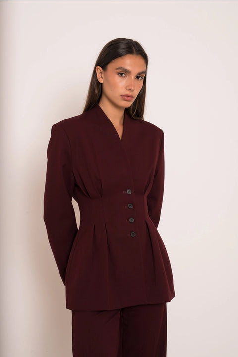 Ori Belted Peplum Jacket