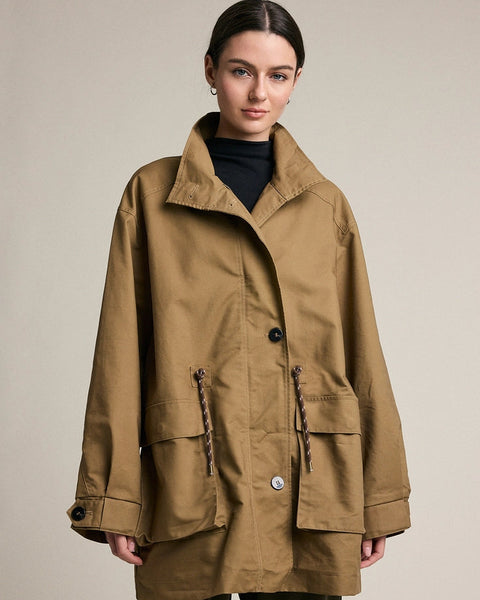 Stand Collar Utility Field Jacket
