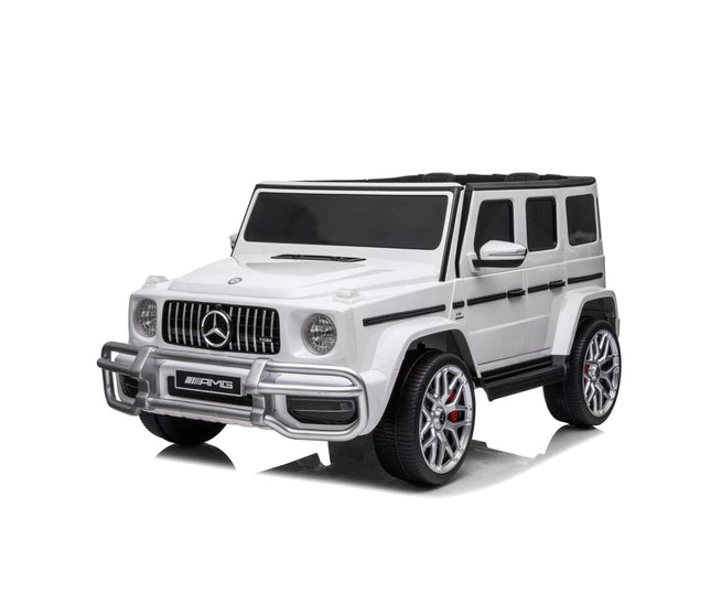 24V 4x4 Mercedes Benz G63 AMG 2 Seater G Wagon Ride on Car - DTI Direct USA-Toys - Kids-Freddo Toys-White-Urbanheer
