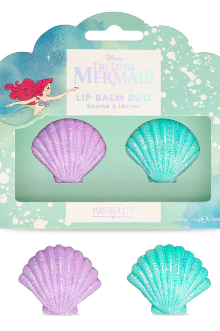 Little Mermaid Shell Lip Balm Duo-Mad Beauty-Urbanheer