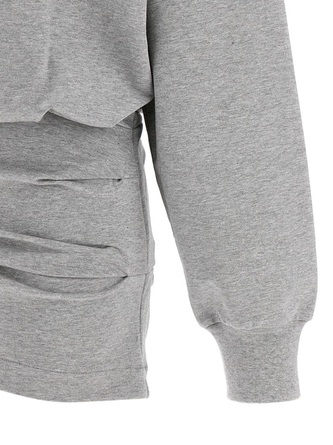 The Attico Mélange Sweatshirt Dress