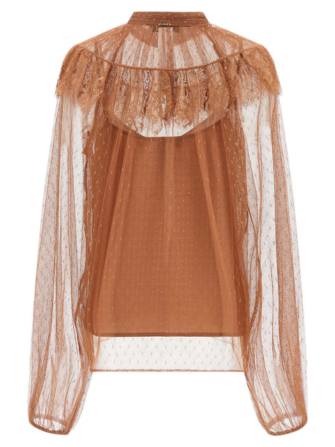 Twin Set Tulle Plumetis Blouse
