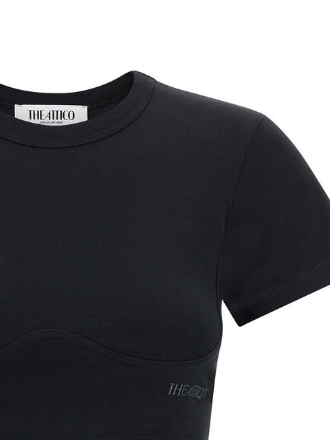 The Attico Bustier Crop T-shirt