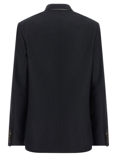 Dries Van Noten Barrysta Double-breasted Blazer With Embroidery