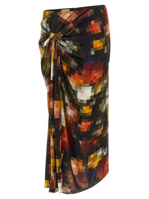 Dries Van Noten Suma Bis Draped Skirt