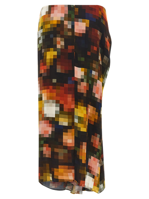 Dries Van Noten Suma Bis Draped Skirt