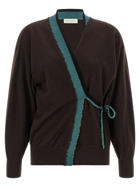 Dries Van Noten Toma Sweater With Crossed Closure