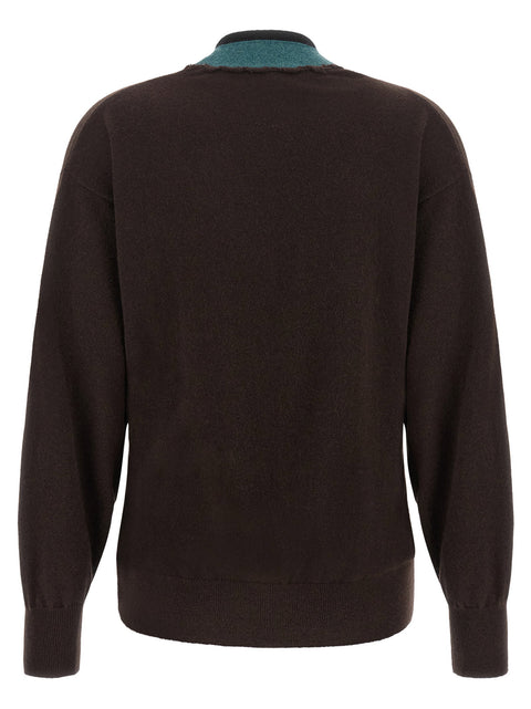 Dries Van Noten Toma Sweater With Crossed Closure