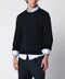 Roberto Collina Navy blue wool crew-neck sweater