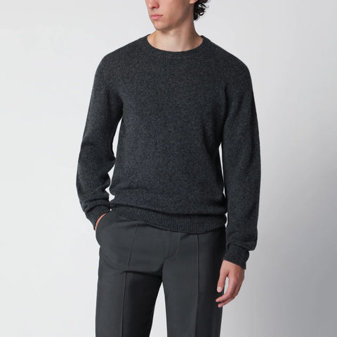 Roberto Collina Anthracite grey wool-blend sweater