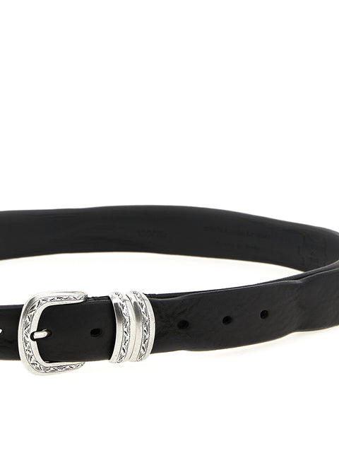 Zerbini Claudio Aged Leather Belt