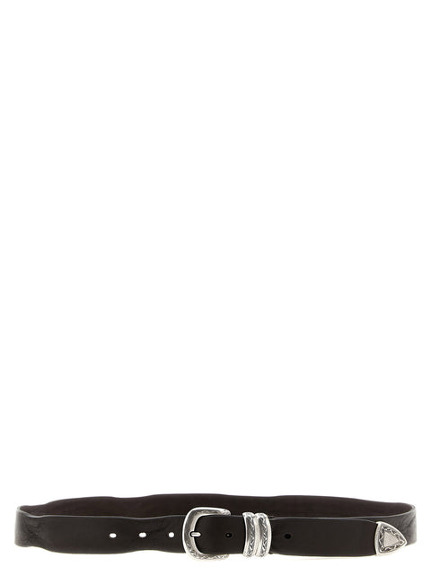 Zerbini Claudio Aged Leather Belt