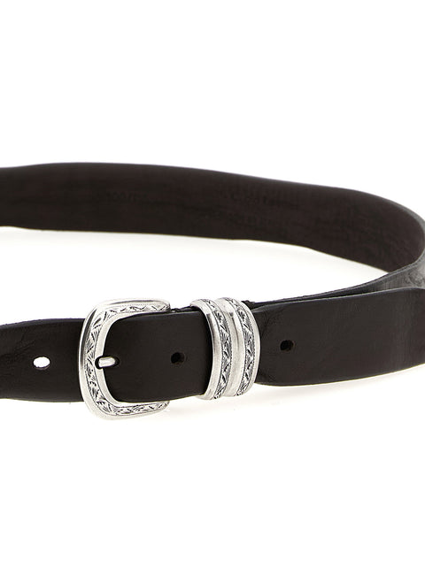 Zerbini Claudio Aged Leather Belt