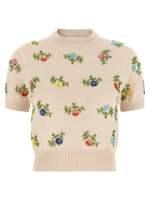 Paco Rabanne Sweater With Beads Embroidery