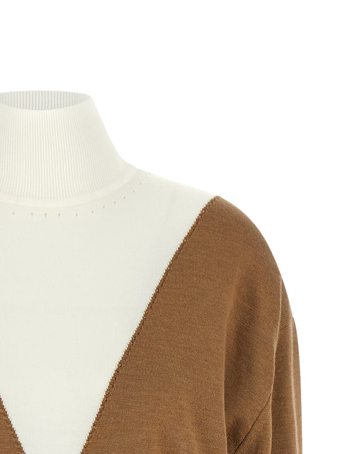 Paco Rabanne Sweater With Perforated Intarsia