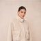 Synthetic Fur Jacket with Patch Pockets