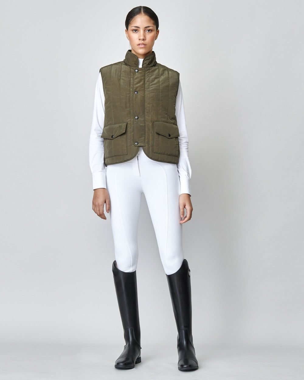 Quilted Riding Vest Green-Sports | Fitness > Sports material and equipment > Vests-Yagya-XS-Urbanheer